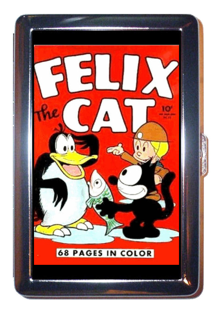 felix the cat 1940s comic book id holder cigarette case or
